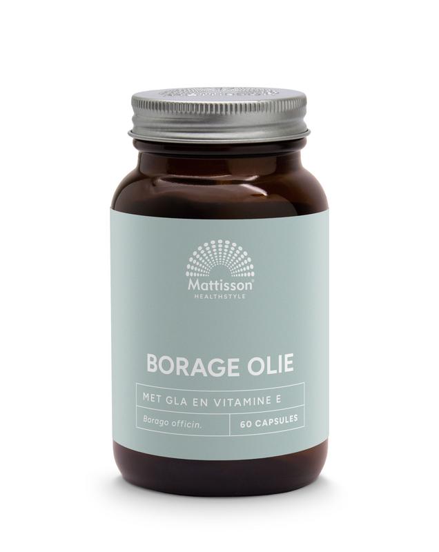 Mattisson Borage-Olie Met Vitamine E & GLA 1000mg  60ca