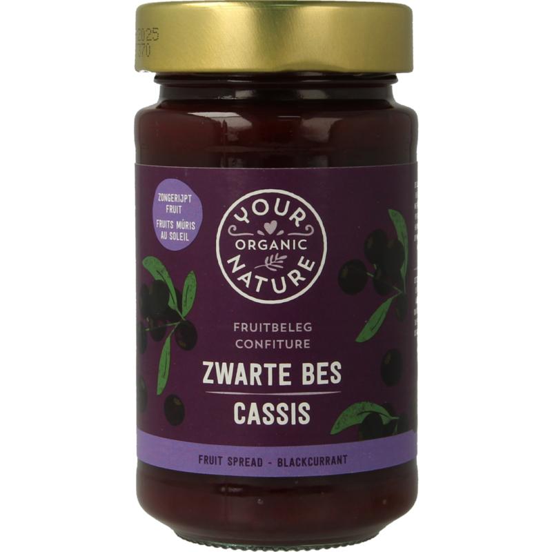 Your Organic Nature Fruitbeleg Zwarte Bes Bio 250g