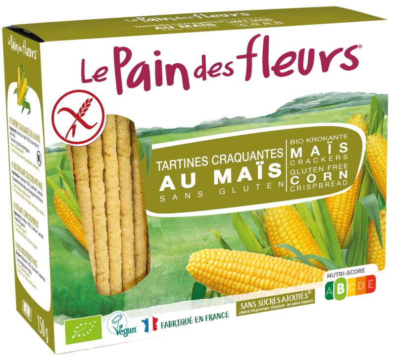 Pain Des Fleurs Crackers Mais Rijst Bio 150g
