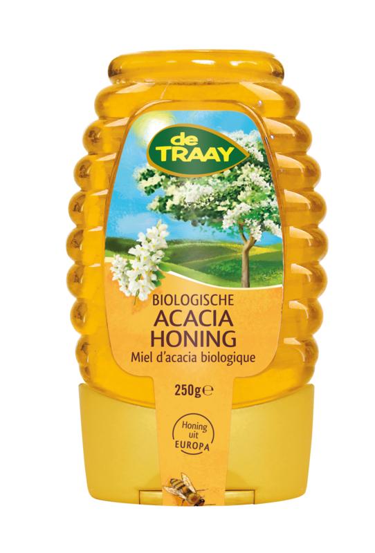 Traay Acaciahoning Knijpfles Bio 250g