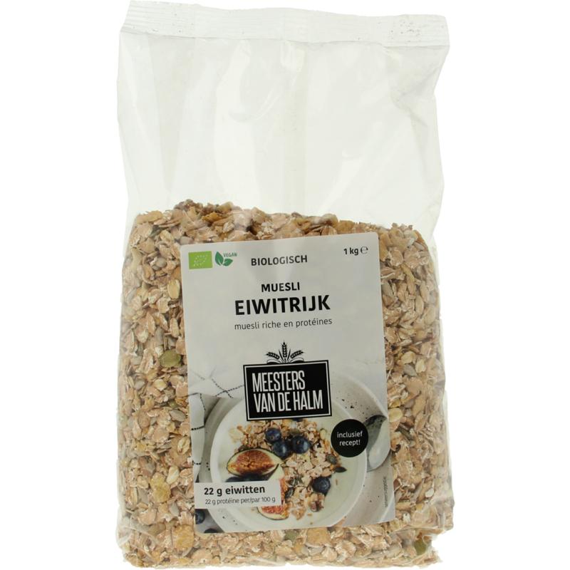 De Halm Muesli Eiwitrijk Bio 1000g