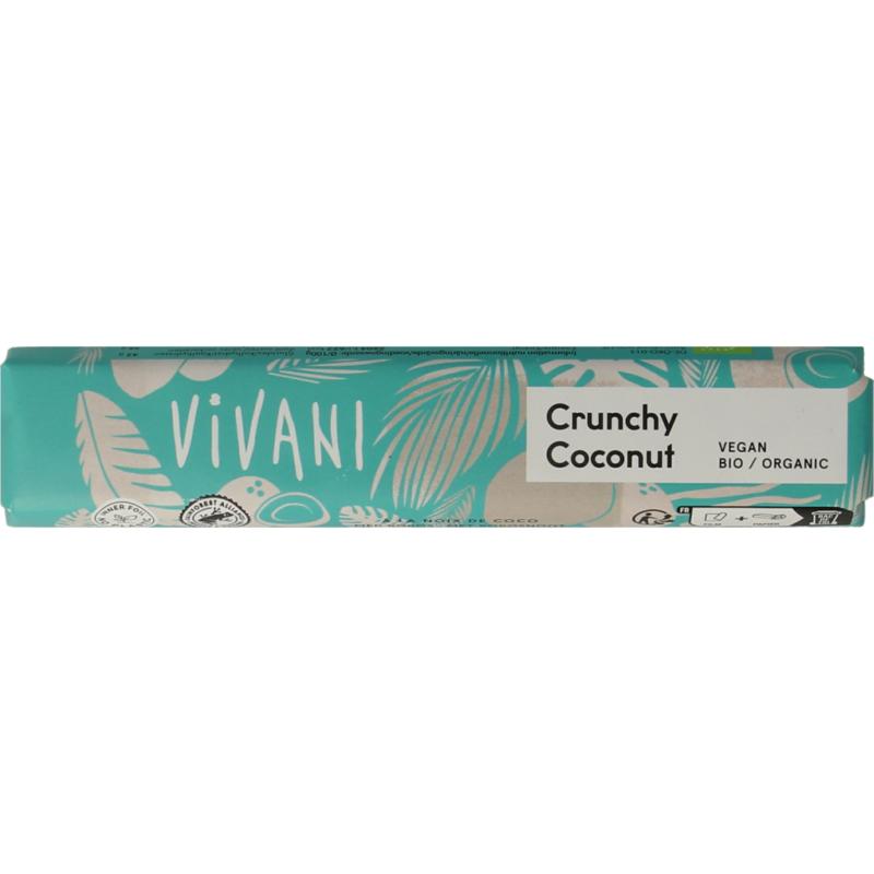 Vivani Chocolate To Go Crunchy Coconut Vegan Bio 35g