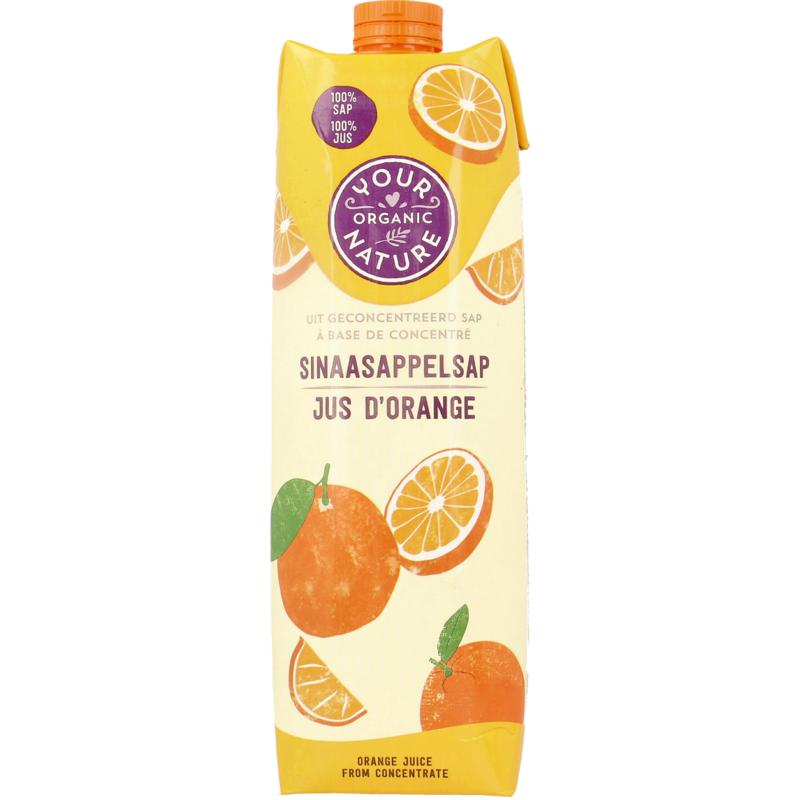 Your Organic Nature Sinaasappelsap Bio 1000ml