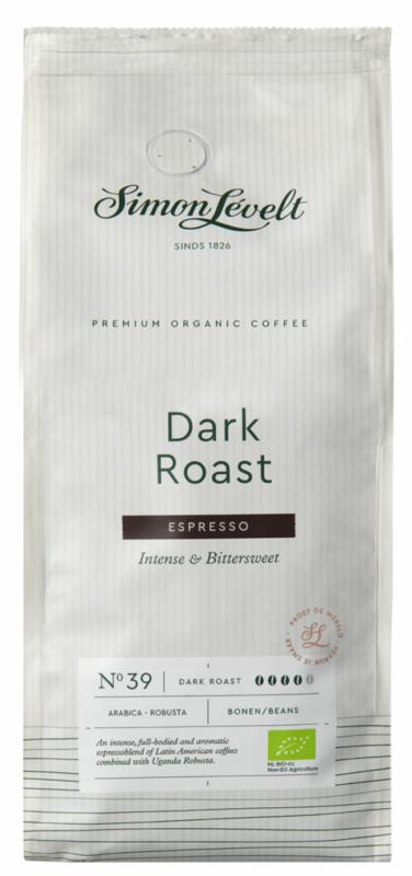 Simon Levelt Dark Roast Espresso Koffiebonen Bio 1000g