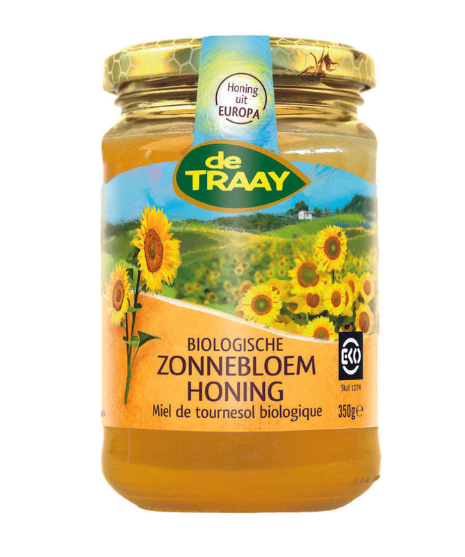 Traay Zonnebloemhoning Crème Bio 350g