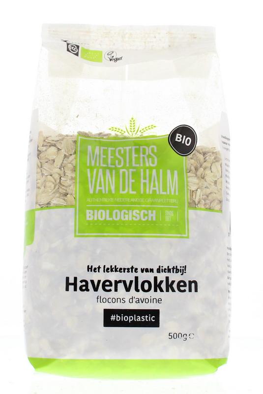 De Halm Havervlokken Grof Bio 500g