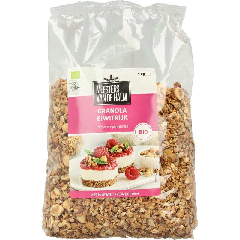 De Halm Granola Eiwitrijk Bio 1000g