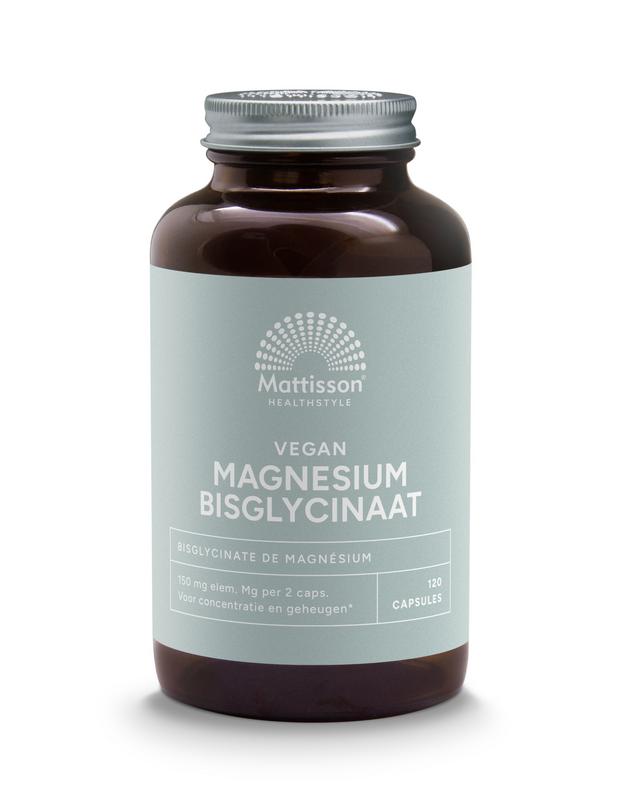 Mattisson Magnesium Bisglycinaat 150mg 120vc