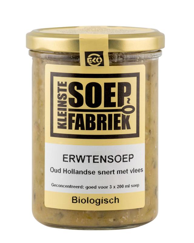 Kleinstesoepfabriek Erwtensoep/Snert Met Vlees Bio 400ml
