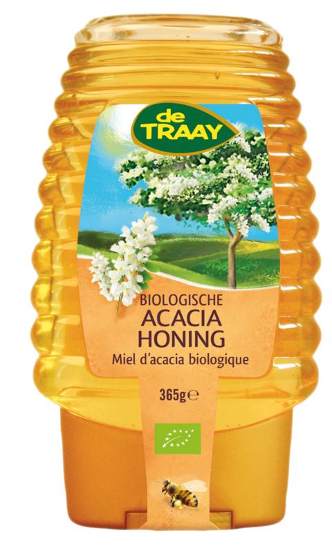 Traay Acaciahoning Knijpfles Bio 365g