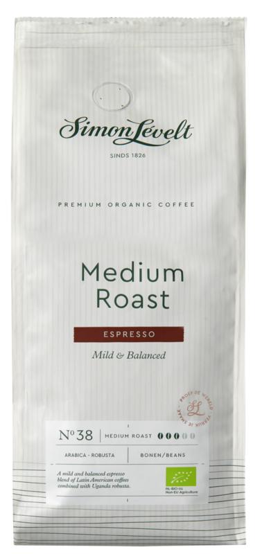 Simon Levelt Medium Dark Roast Espresso Koffiebonen Bio 500g