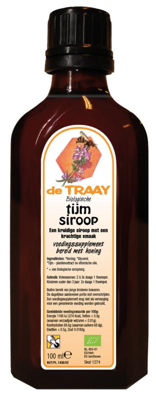 Traay Tijm-Keelsiroop Bio 100ml