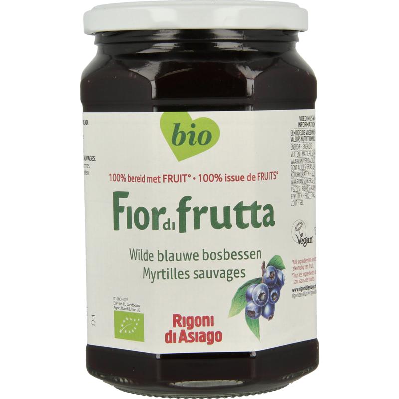 Fiordifrutta Wilde Blauwe Bosbessenjam Bio 630g