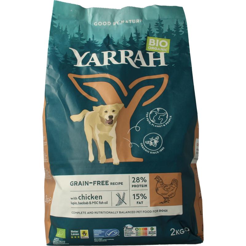Yarrah Hondenvoer Graanvrij Bio 2000g