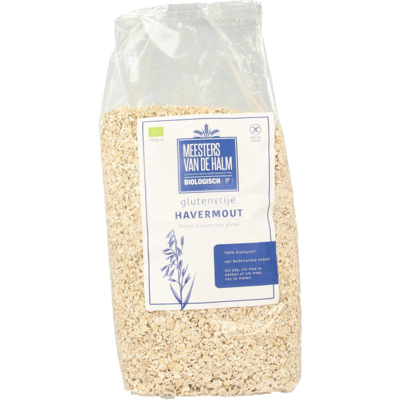 De Halm Havermout Glutenvrij Bio 750g