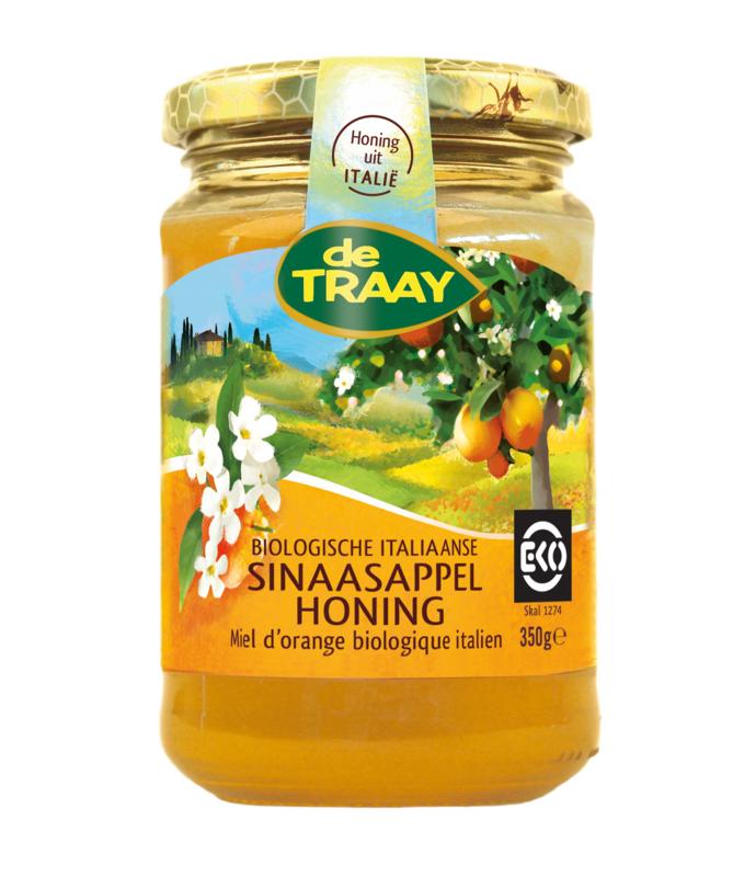 Traay Sinaasappelhoning Bio 350g