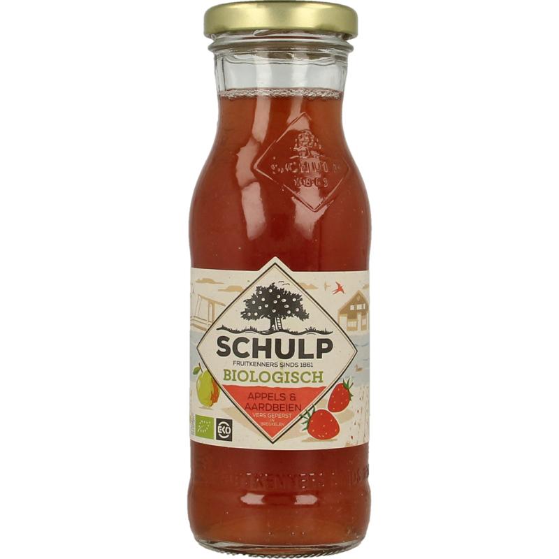 Schulp Appel & Aardbeiensap Bio 200ml