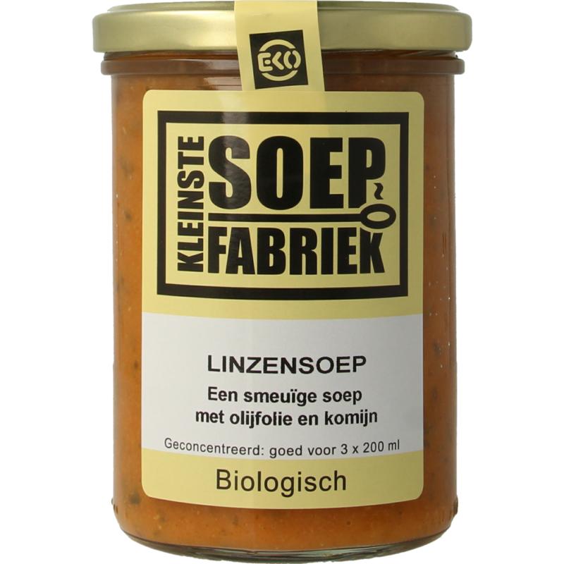 Kleinstesoepfabriek Linzensoep Bio 400ml