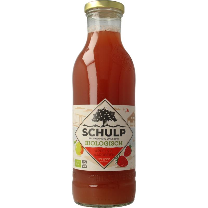 Schulp Appel & Aardbeiensap Bio 750ml