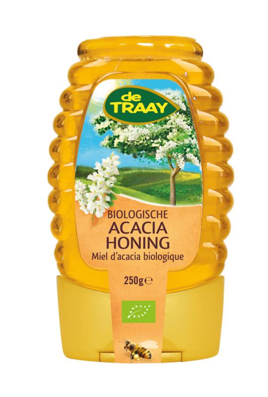 Traay Acaciahoning Knijpfles Bio 250g