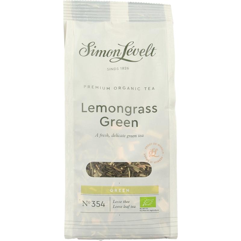 Simon Levelt Losse Thee Lemongrass Green Tea Bio 90g