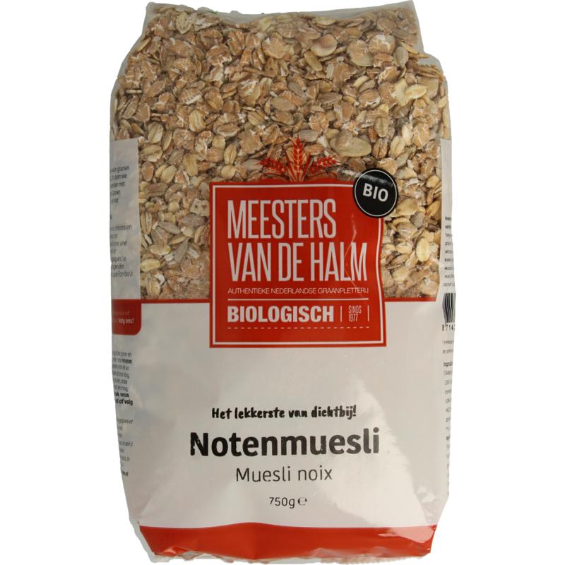De Halm Muesli Noten bio 750g