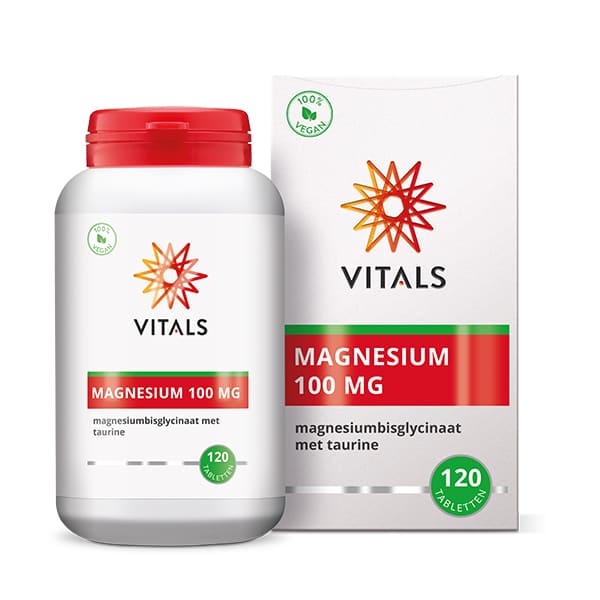 Vitals Magnesiumbisglycinaat 100mg 120tb