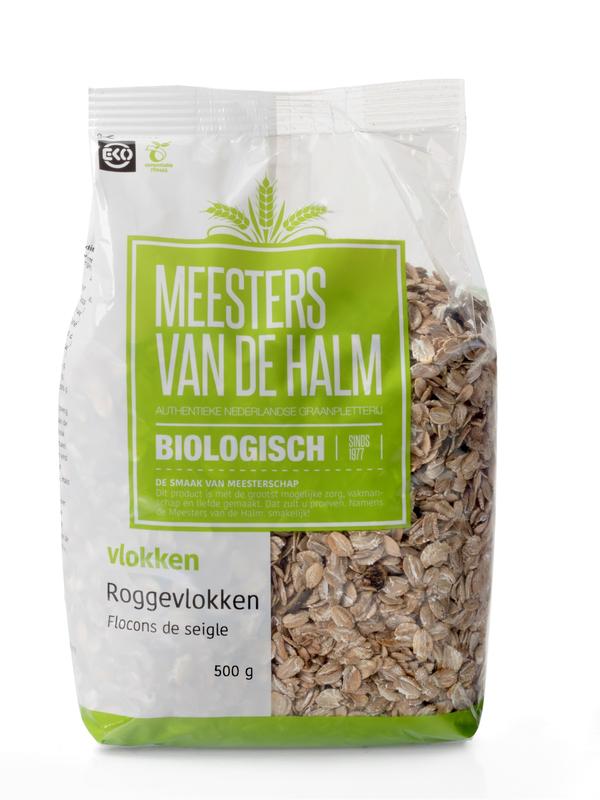 De Halm Roggevlokken Bio 500g