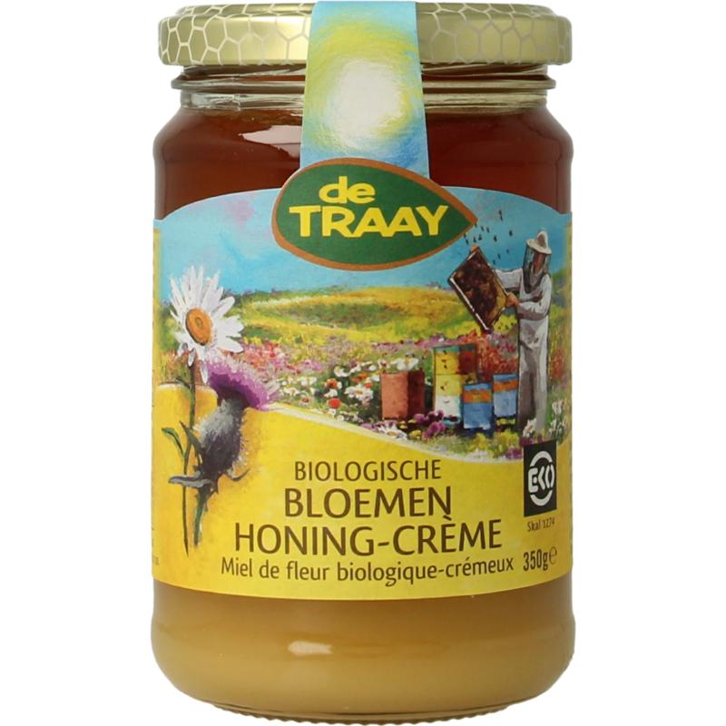Traay Bloemenhoning Crème Bio 350g