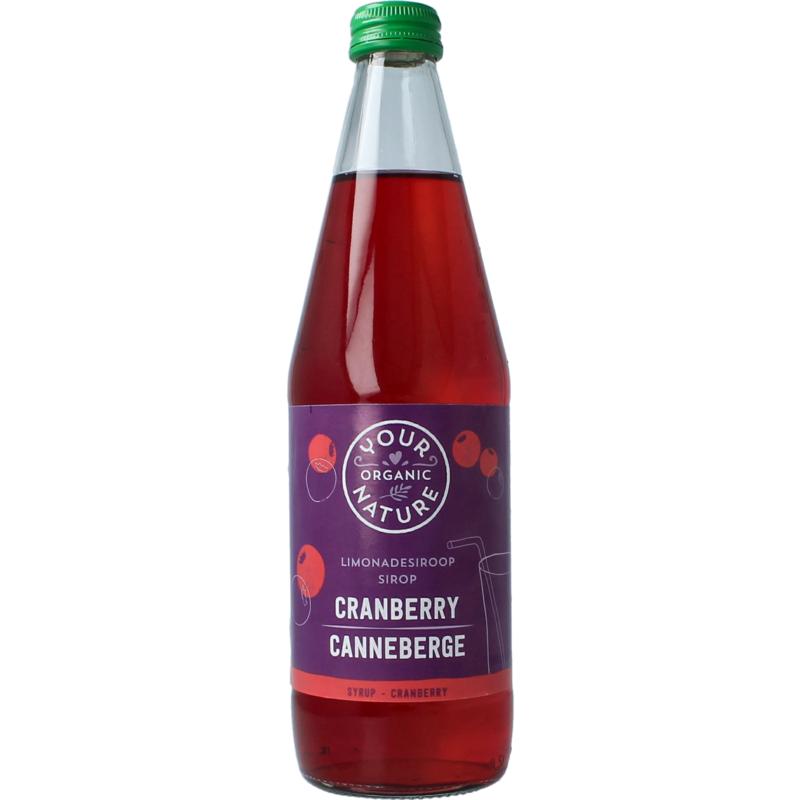 Your Organic Nature Limonadesiroop Cranberry Bio 500ml