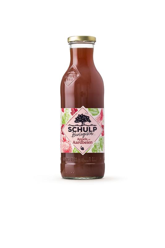 Schulp Appel & Aardbeiensap Bio 750ml