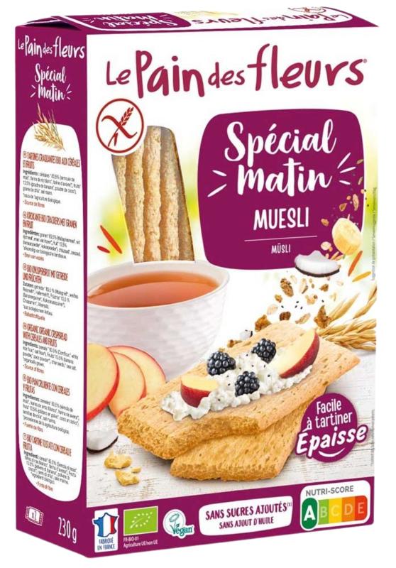 Pain Des Fleurs Crackers Muesli Bio 230g