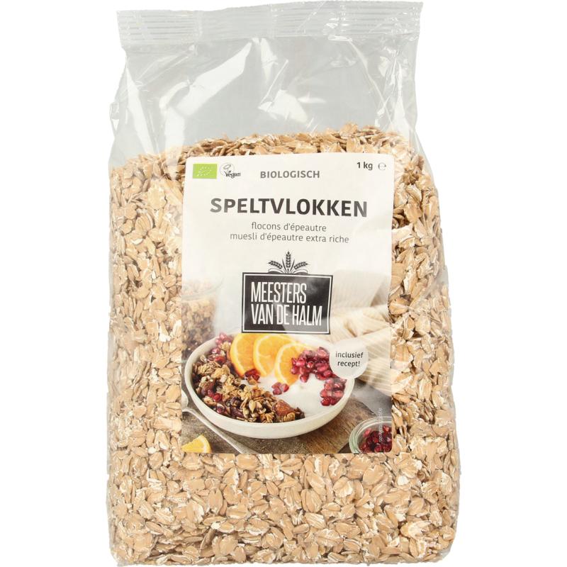 De Halm Speltvlokken Bio 1000g