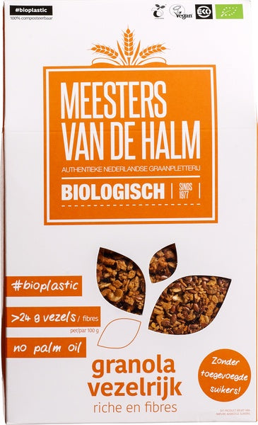 De Halm Granola Vezelrijk Bio 350g