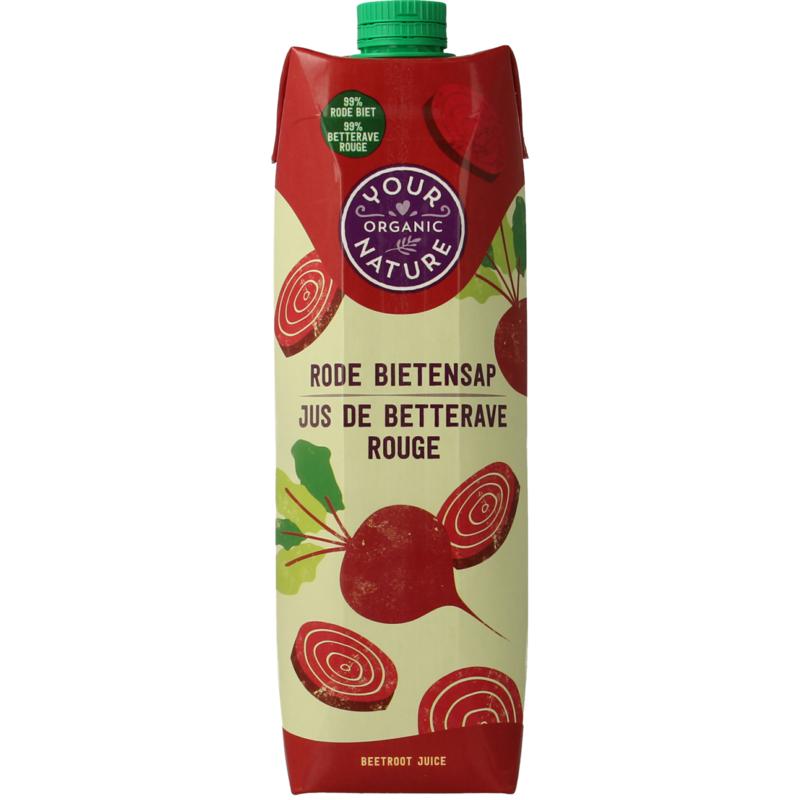 Your Organic Nature Rode bietensap Bio 1000ml