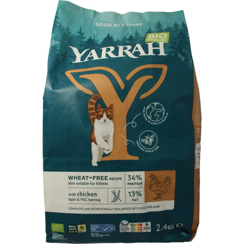 Yarrah Kattenvoer Graanvrij Bio 2400g