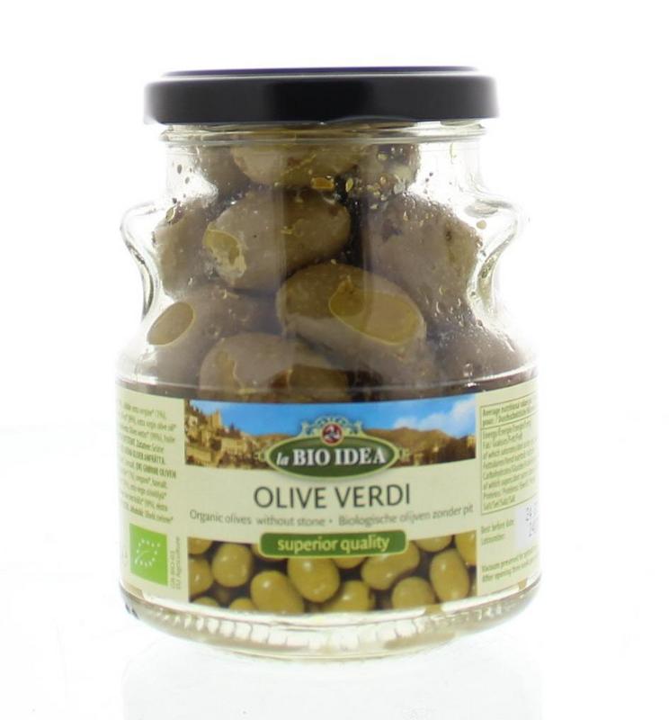La Bio Idea Olijven Groen Ontpit Bio 165g
