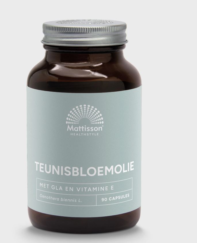 Mattisson Teunisbloemolie Met vitamine E 1000mg 90ca
