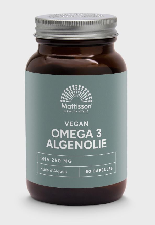 Mattisson Vegan Omega 3 Algenolie DHA 250mg 60vc