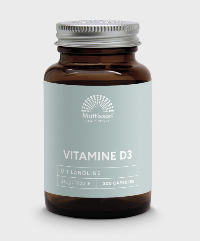 Mattisson Vitamine D3 25mcg 1.000IE 300sg