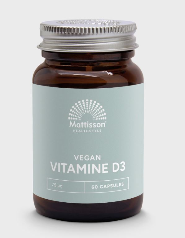 Mattisson Vegan Vitamine D3 75mcg 3000IE 60ca