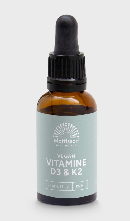 Mattisson Vegan Vitamine D3/K2 75mcg/36mcg 25ml