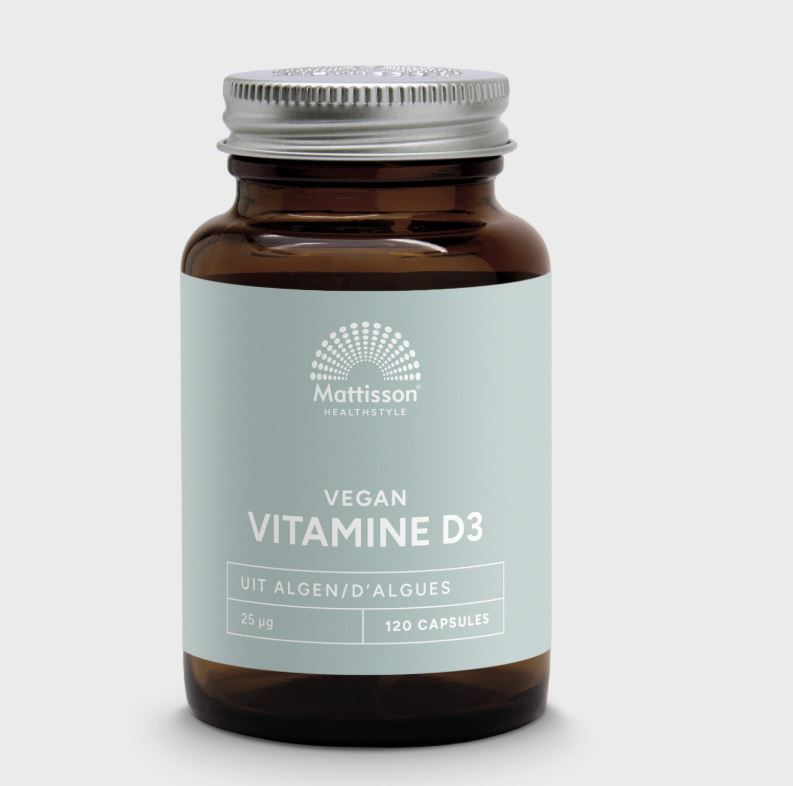 Mattisson Vegan Vitamine D3 25mcg 1000IE 120vc